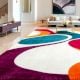 Handcrafted Multicolor Flow Abstract Living Room Rug